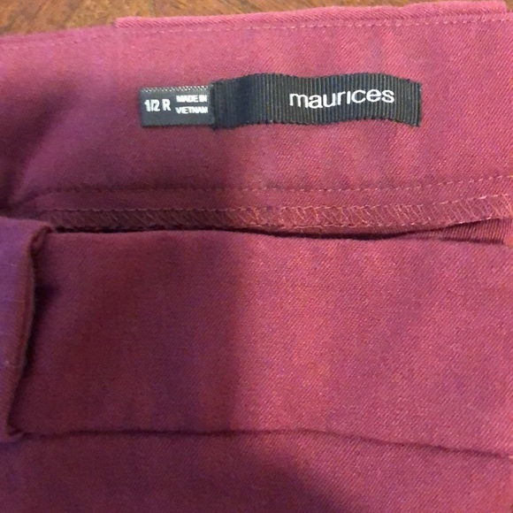 Red dress pants SIZE 1/2 - Picture 2 of 2